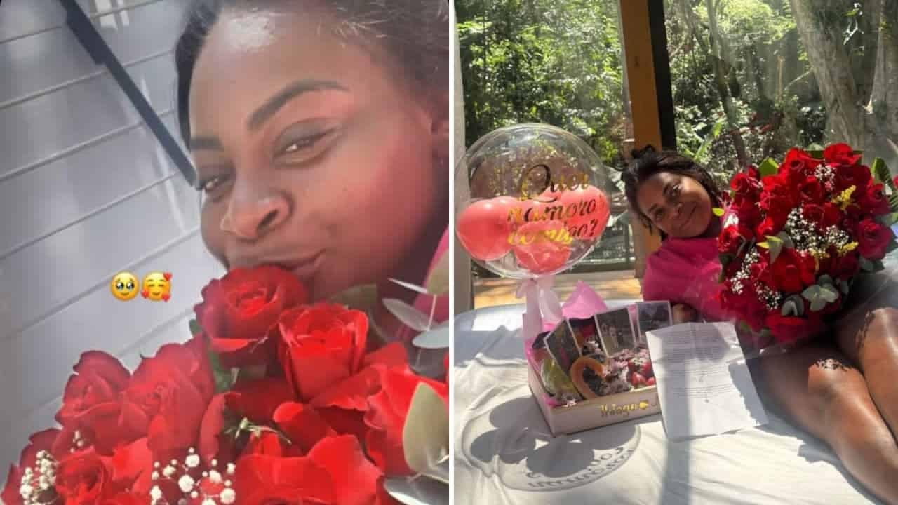 Jojo Todynho durante pedido de namoro.